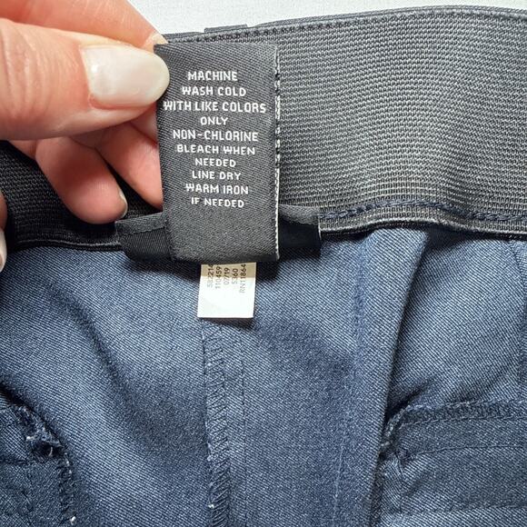 Lane Bryant Pants Womens 26 Navy Dark Blue Straight Leg Stretch Trouser Work EUC - Picture 4 of 10